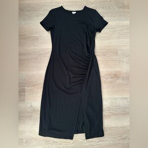 a new day Black Midi T shirt Dress